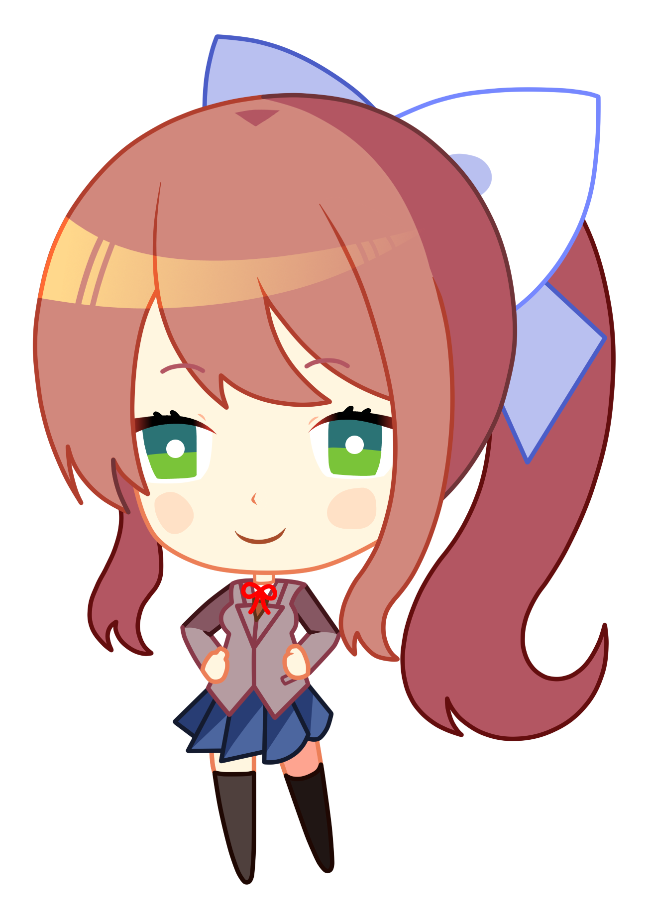 Chibi Monika character